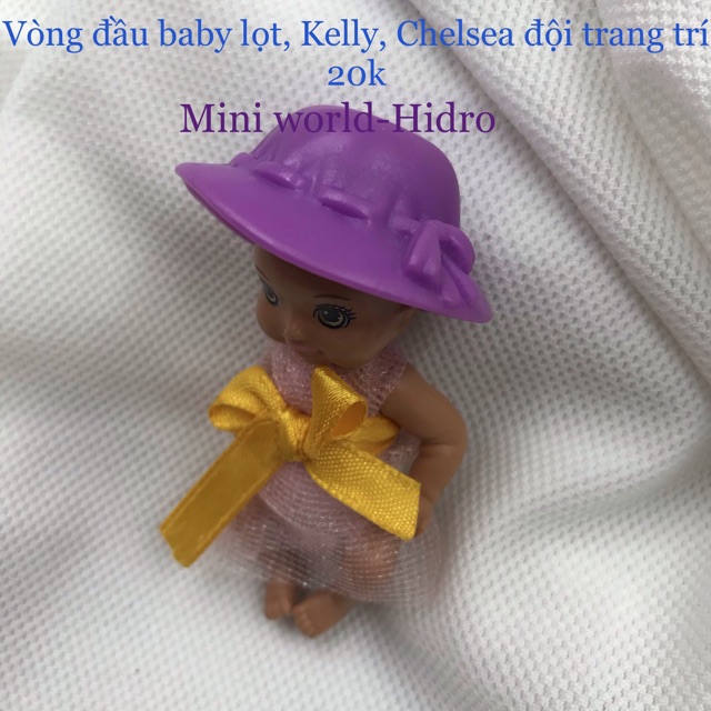 Phụ kiện cho búp bê Chelsea, Kelly, baby. Mũ nón cho búp bê Chelsea, Kelly, baby.