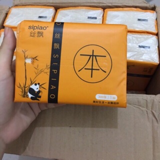 Thùng giấy ăn gấu trúc sipao 27 gói/ 30 gói