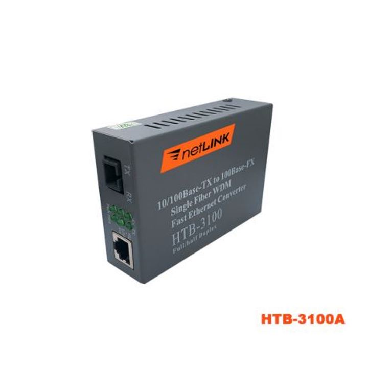 Bộ chuyển đổi quang điện 10 100M Single Fiber Netlink HTB-3100AB 1 Sợi q thumbnail