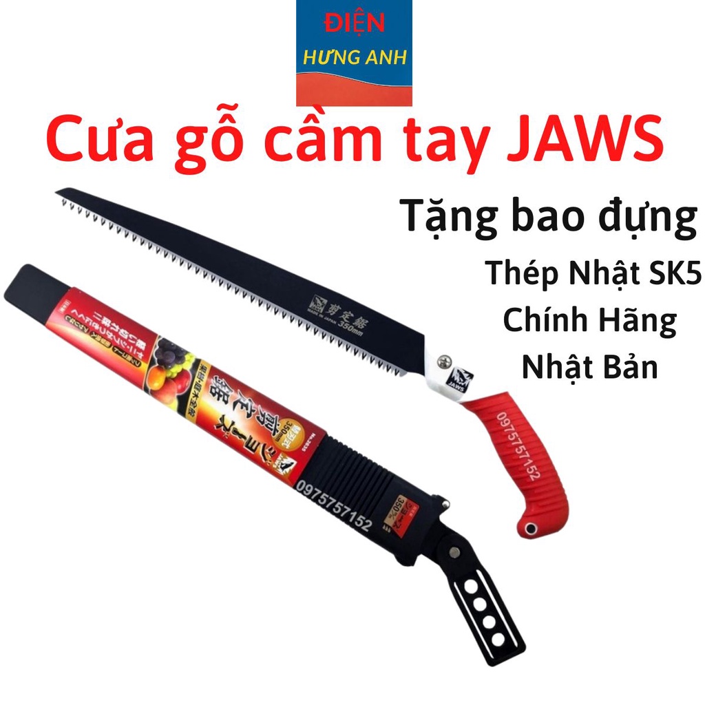 Cưa gỗ cầm tay cao cấp 350mm JAWS-21 chất liệu thép Nhật SK5 Bảo hành 12 tháng