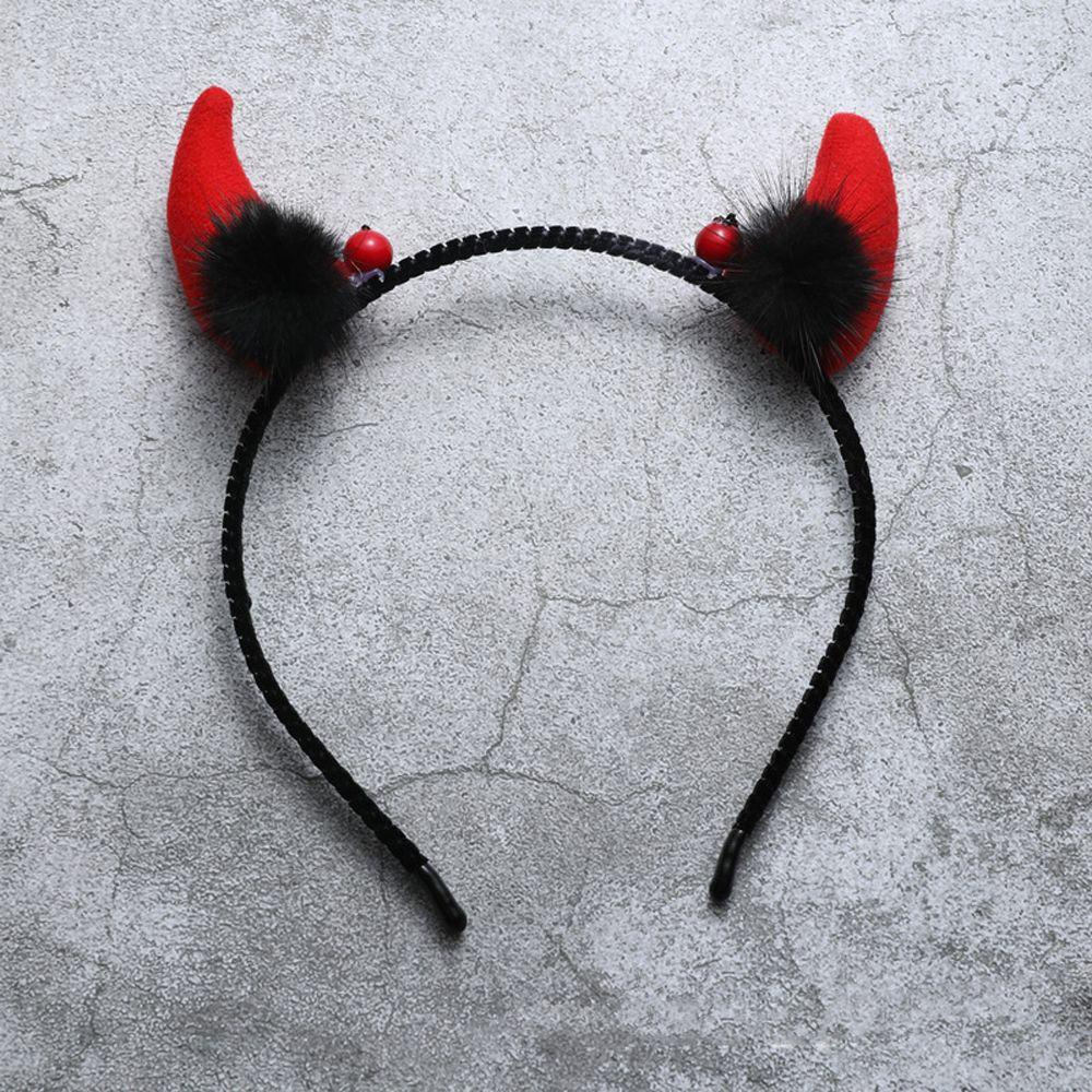 NICKOLAS Cài Tóc Hình Sừng Bò Sữa Giả Hóa Trang Halloween