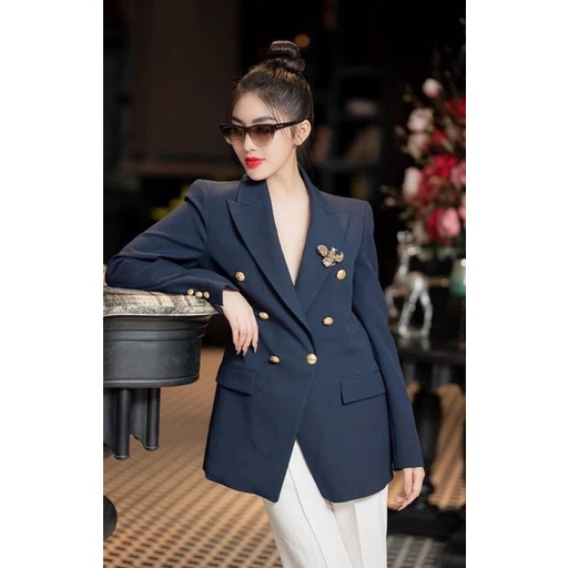 ⚡️ÁO VEST-BLAZER⚡️Áo vest 2 lớp đính cúc đồng 2 màu
