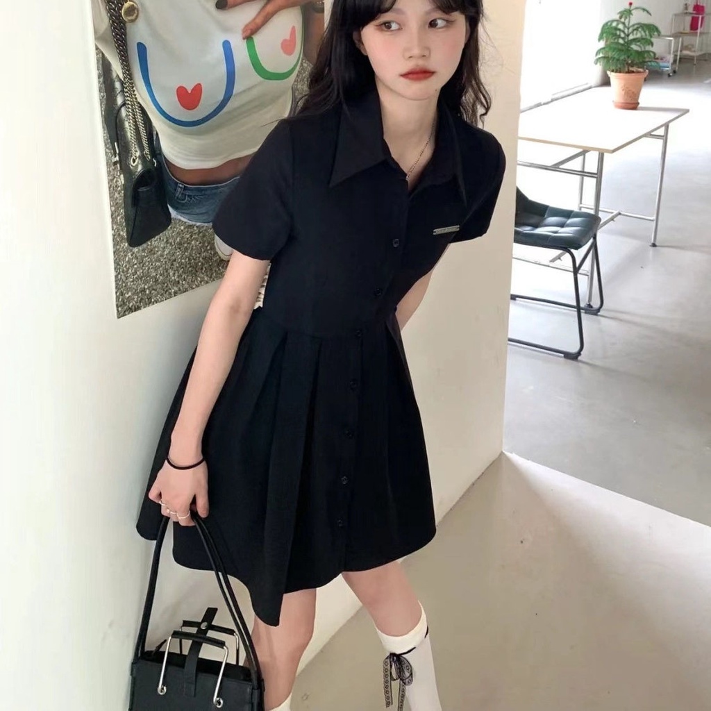 Đầm Perty chữ A thời trang mùa hè phong cách Hàn Quốc cho nữ