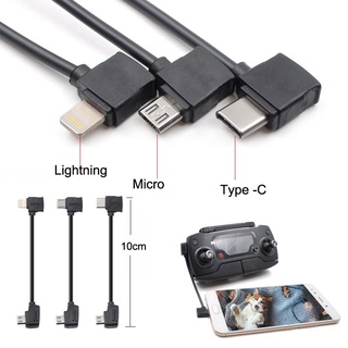 Set 2 dây cáp otg cổng micro usb type-c 10cm cho dji mavic pro / air / hubsan zino iphone