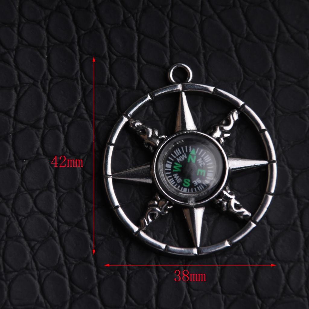 Vòng cổ dây chuyền màu bạc nam nữ unisex Loki Accessories Titan đẹp phụ kiện thời trang - VÒNG CỔ LA BÀN