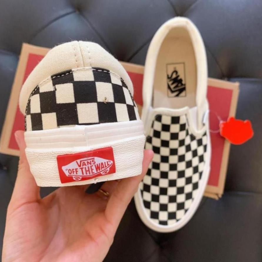 ⚡𝗕𝗜𝗚 𝗦𝗔𝗟𝗘⚡ Giày sneaker vans caro màu đen trắng [𝗙𝘂𝗹𝗹 𝗕𝗼𝘅 𝗕𝗶𝗹𝗹]