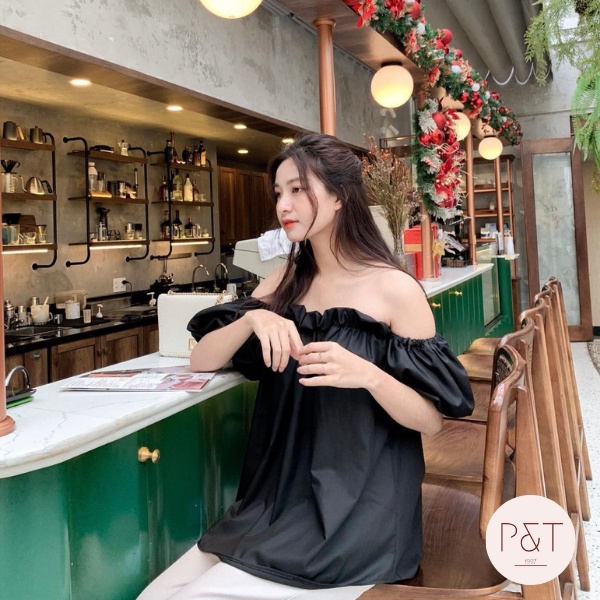 Áo Trễ Vai Tay Bồng Siêu Xinh