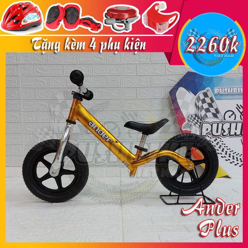 [Mã LIFE0503TOYS1 giảm 10% đơn 150k] Xe thăng bằng Ander Plus cho bé từ 1.5 đến 6 tuổi – full các màu