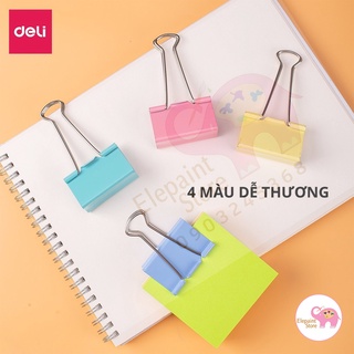 Kẹp giấy 32mm Deli E8553A (hộp 24 chiếc)