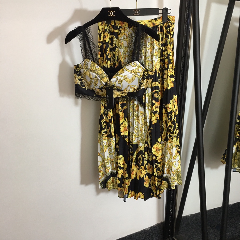 Set áo váy nữ thời trang cao cấp Versace phong cách quyến rũ, thu hút
