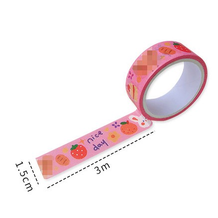 Băng Dán Giấy Washi Tape Trang Trí Style Hàn Quốc Đáng Yêu