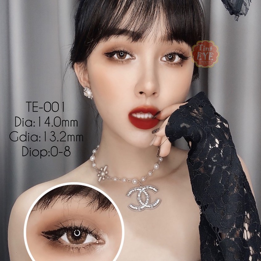 [Mã SKAMCLU8 giảm 10% cho đơn từ 100K] Kính Áp Tròng Tinteye Lens Lavie Brown TE-001