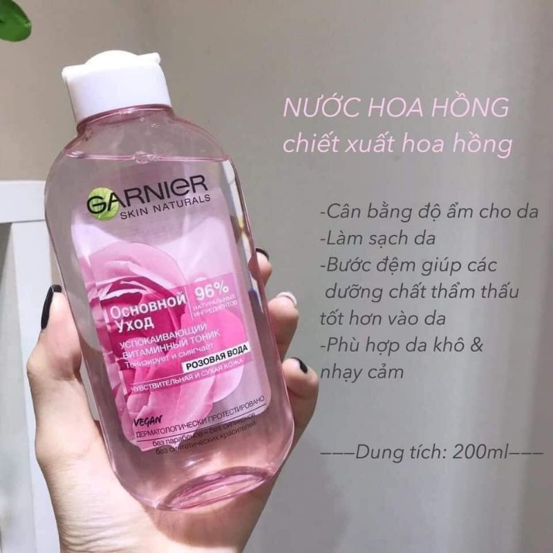 Nước hoa hồng Ganier của Nga 200ml