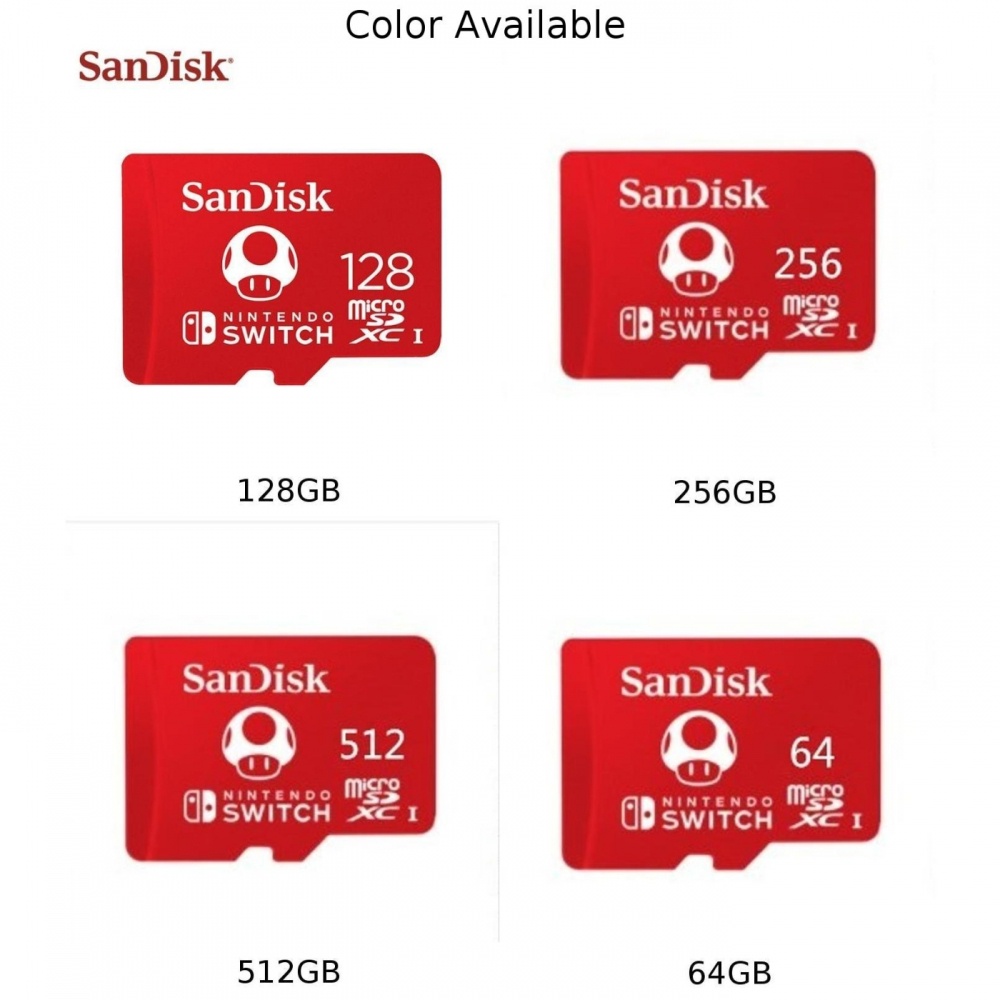Thẻ Nhớ Sandisk Chính Hãng Cho Nintendo Switch, Micro SD, TF, Tốc Độ Cao