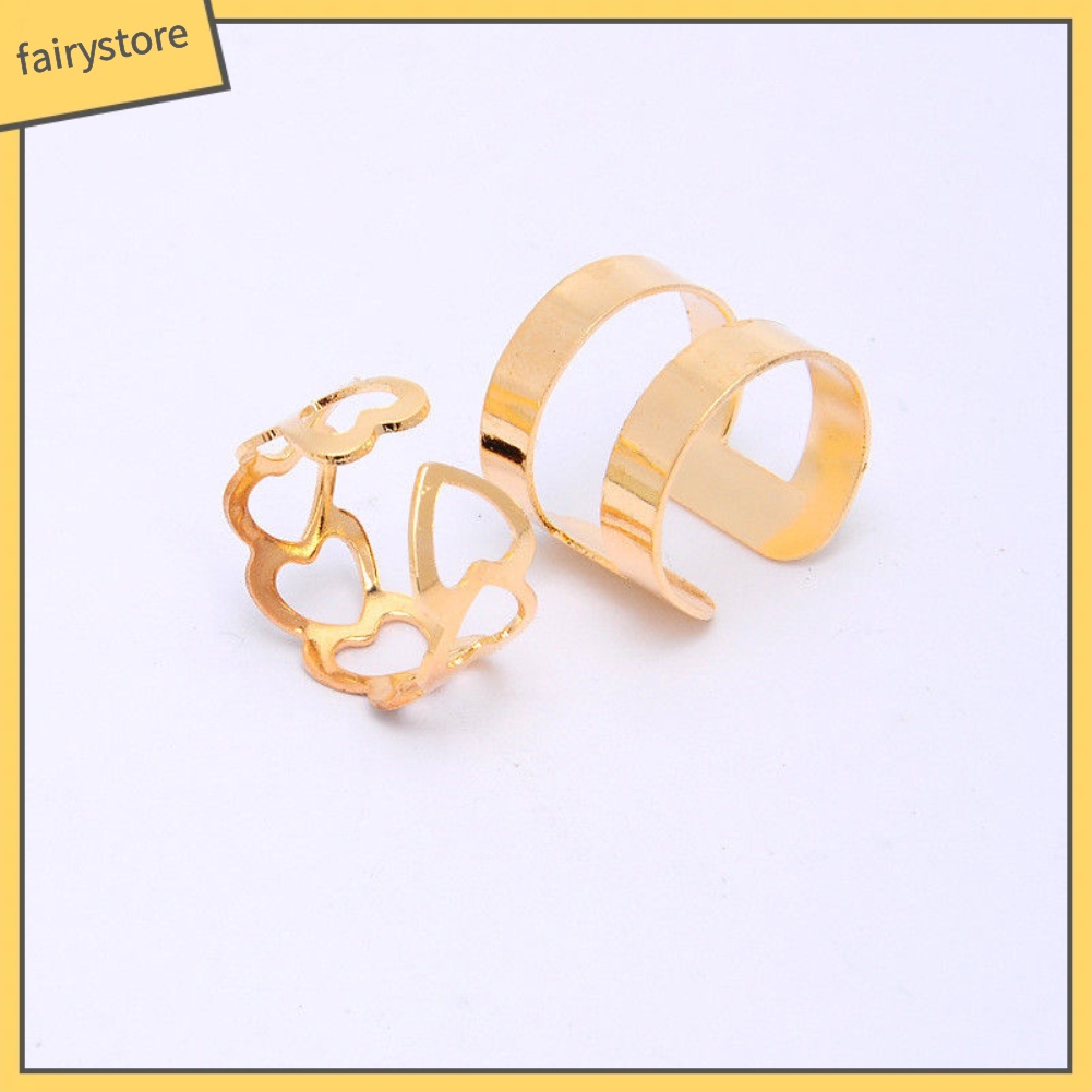 Set 5 Nhẫn Đeo Đốt Ngón Tay Thiết Kế Đa Dạng Thời Trang Cho Nữ