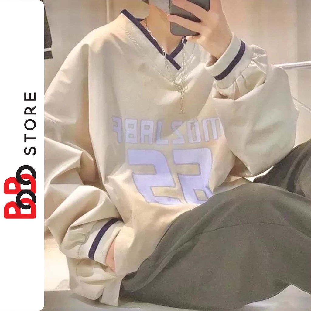 Áo khoác nỉ bông sweater form rộng họa tiết số ngược dành cho nam nữ - BoBo Store