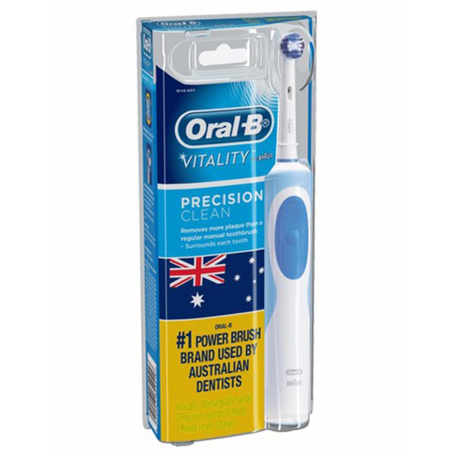 [HOT] Bàn Chải Đánh Răng Điện Oral-B Vitality 2 Đầu Precision Clean - Nhập Khẩu từ Úc - Còn Hàng