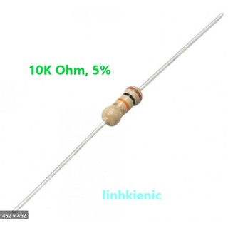 [50 CON] Điện Trở 10K 1/4W 5%, 1%