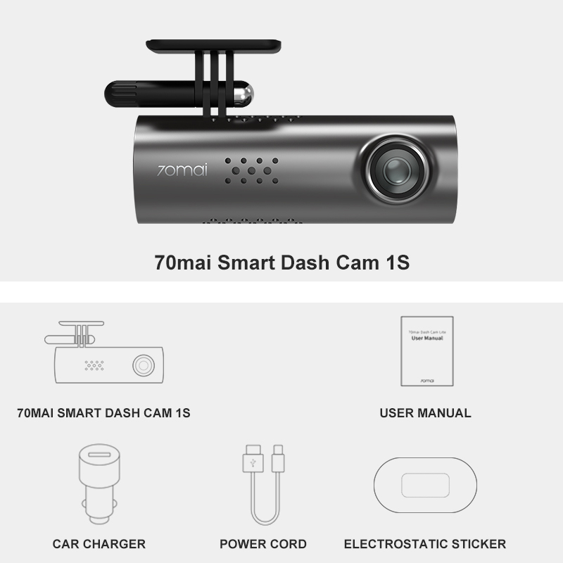 Bản Quốc Tế - Camera hành trình Xiaomi 70mai 1S | BigBuy360 - bigbuy360.vn