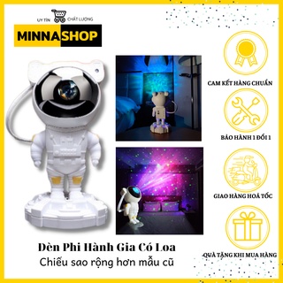 Đèn LED Phi Hành Gia Kiêm Loa Bluetooth, Đèn Chiếu Sao Thiên Hà, Đèn Ngủ, Đèn Phòng Bay (MINNA SHOP)