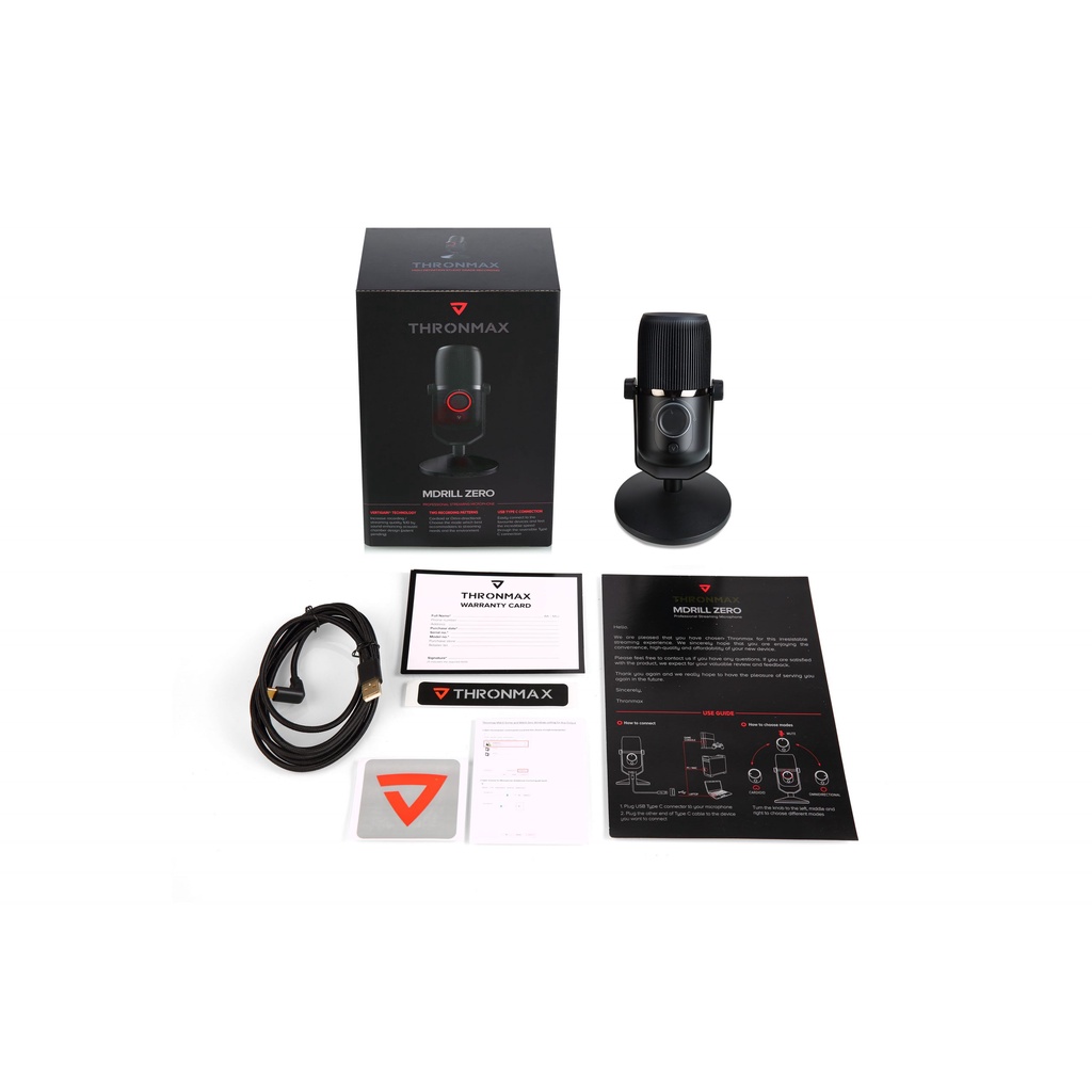 MICROPHONE THU ÂM THRONMAX MDRILL ZERO M4 JET BLACK