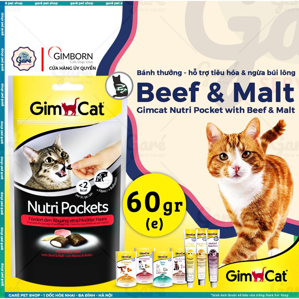 Gel dinh dưỡng Gimcat hỗ trợ tiêu búi lông cho Mèo - GimCat Malt-Soft Extra Professional Paste (50g) Garé Pet Shop