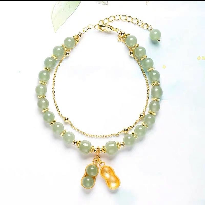 Vòng Tay Hai Lớp Thiết Kế Mới Thời Trang Theo Phong Cách Trung Hoa