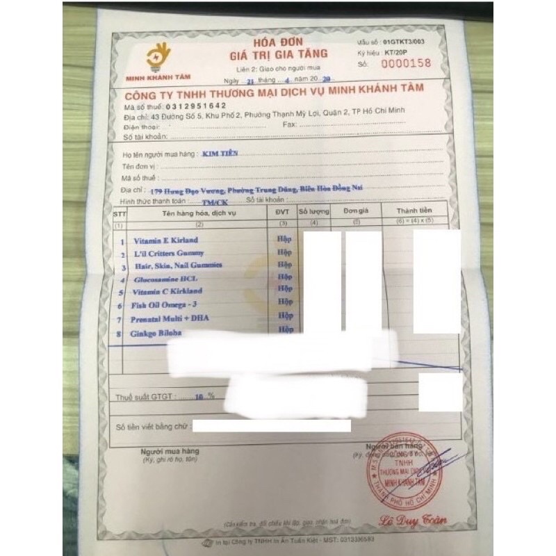 Viên Nhai Kirkland Vitamin C 1000mg Của Mỹ  mua tại costco