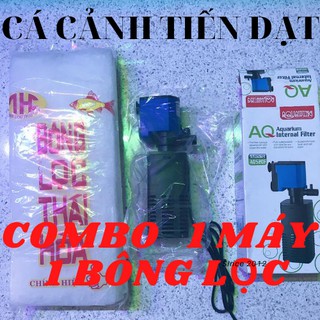 Combo máy lọc nước hồ cá + bông lọc,máy lọc nước AQ 520f ,tiết kiệm,nhỏ gọn,lọc nước cực trong,máy lọc kiểu dáng nhật
