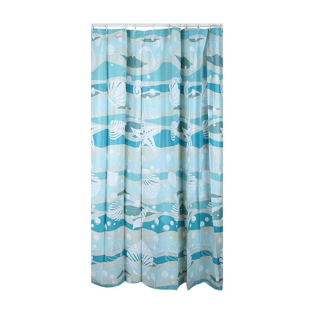 HomeBase MOYA Rèm tắm bằng PVC PV1701 W180xD0.1xH180 Cm màu xanh dương
