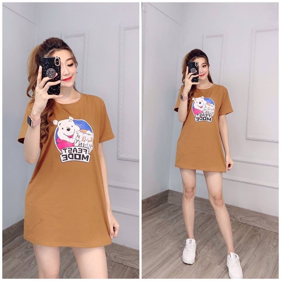 Đầm dấu quần gấu Pooh phom rộng dưới 65kg | BigBuy360 - bigbuy360.vn