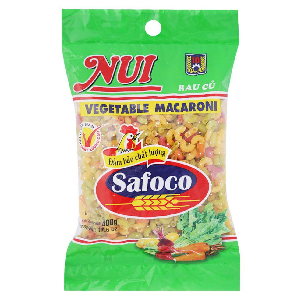 Nui Dạng Tôm Khô Rau Củ Safoco 500G