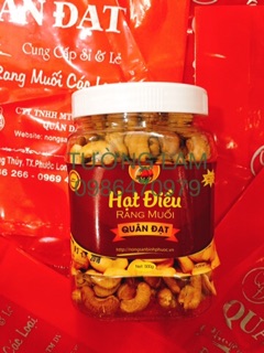 Freeship 99k TQ_(500g) Hạt điều rang muối Quân Đạt - Bình Phước