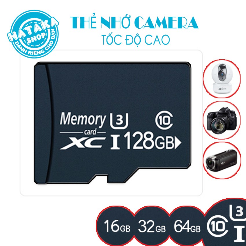 Thẻ nhớ Camera, Điện thoại, Máy ảnh,...U3 class10 microSD