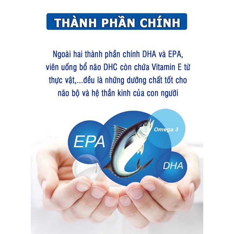 Viên uống bổ não Nhật Bản DHC bổ sung DHA tăng cường trí nhớ Gói 15 ngày/ 30 ngày - Chính Hãng - GoF Store