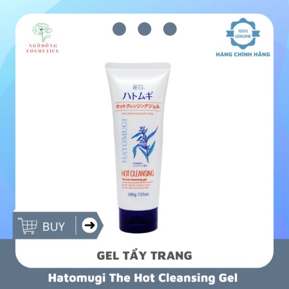 Gel Tẩy Trang Nóng Hatomugi The Hot Cleansing Gel 200g Chính Hãng Nhật Bản NĐC