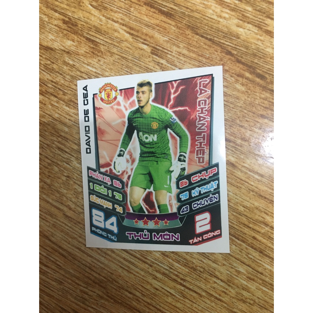 Set 32 Thẻ In Match Attax 2012-13 Poca Manchester United Nhà Vô Địch EPL