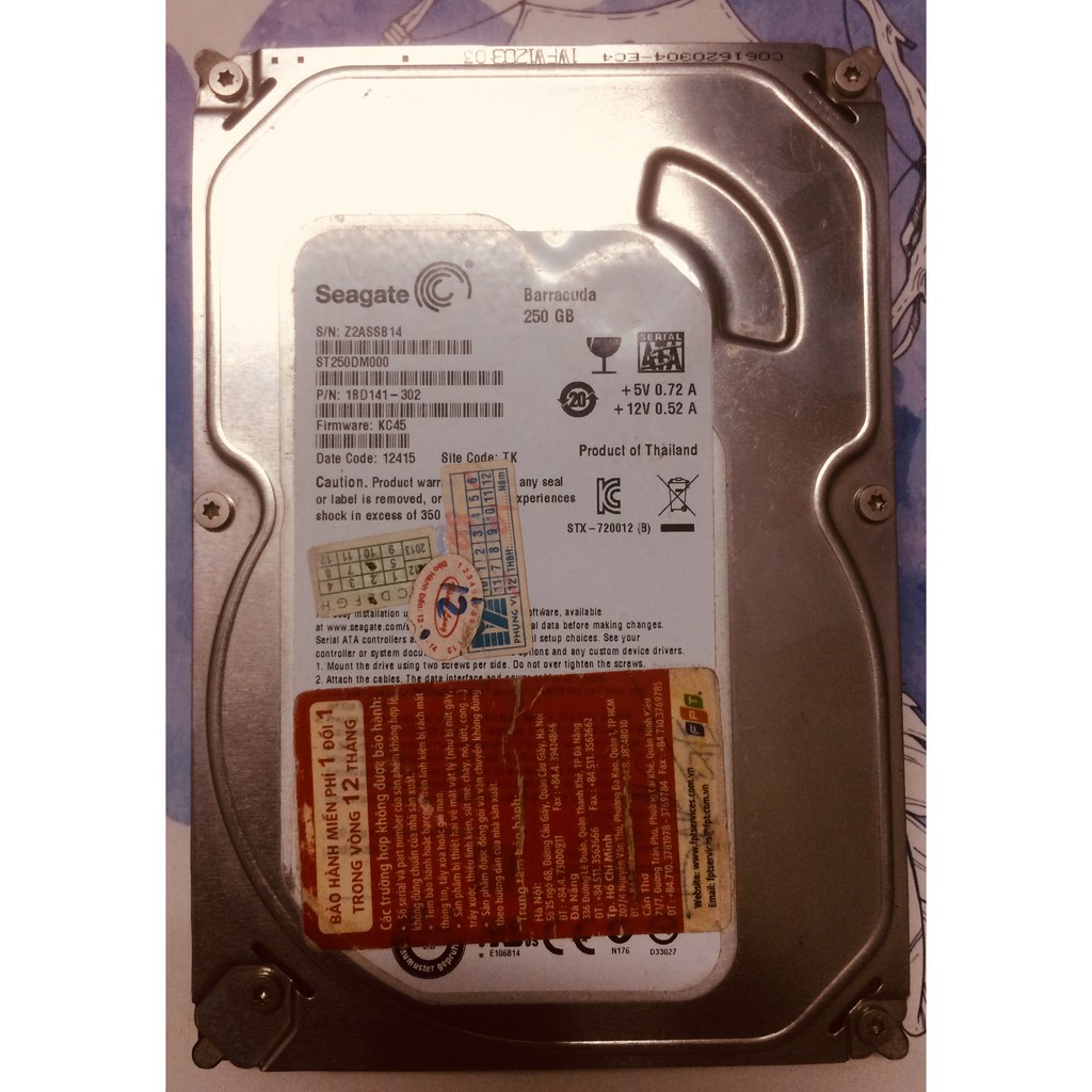 Ổ Cứng HDD Seagate PC 250GB  (Tặng kèm cáp sata!) | BigBuy360 - bigbuy360.vn