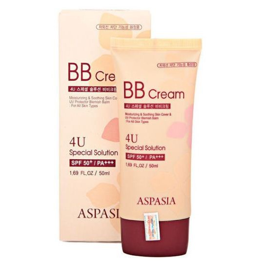 Kem nền chống nắng Aspasia 4U Special B.B Solution Cream SPF50 Pa+++