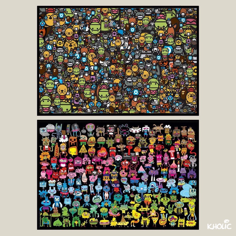 Trò chơi ghép hình bằng gỗ, trò chơi ghép hình 300/520/1000 miếng, đồ chơi