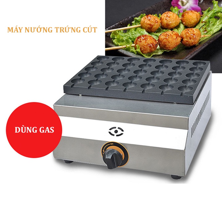 Máy Làm Trứng Cút Nướng 35 Lỗ Sử Dụng Gas