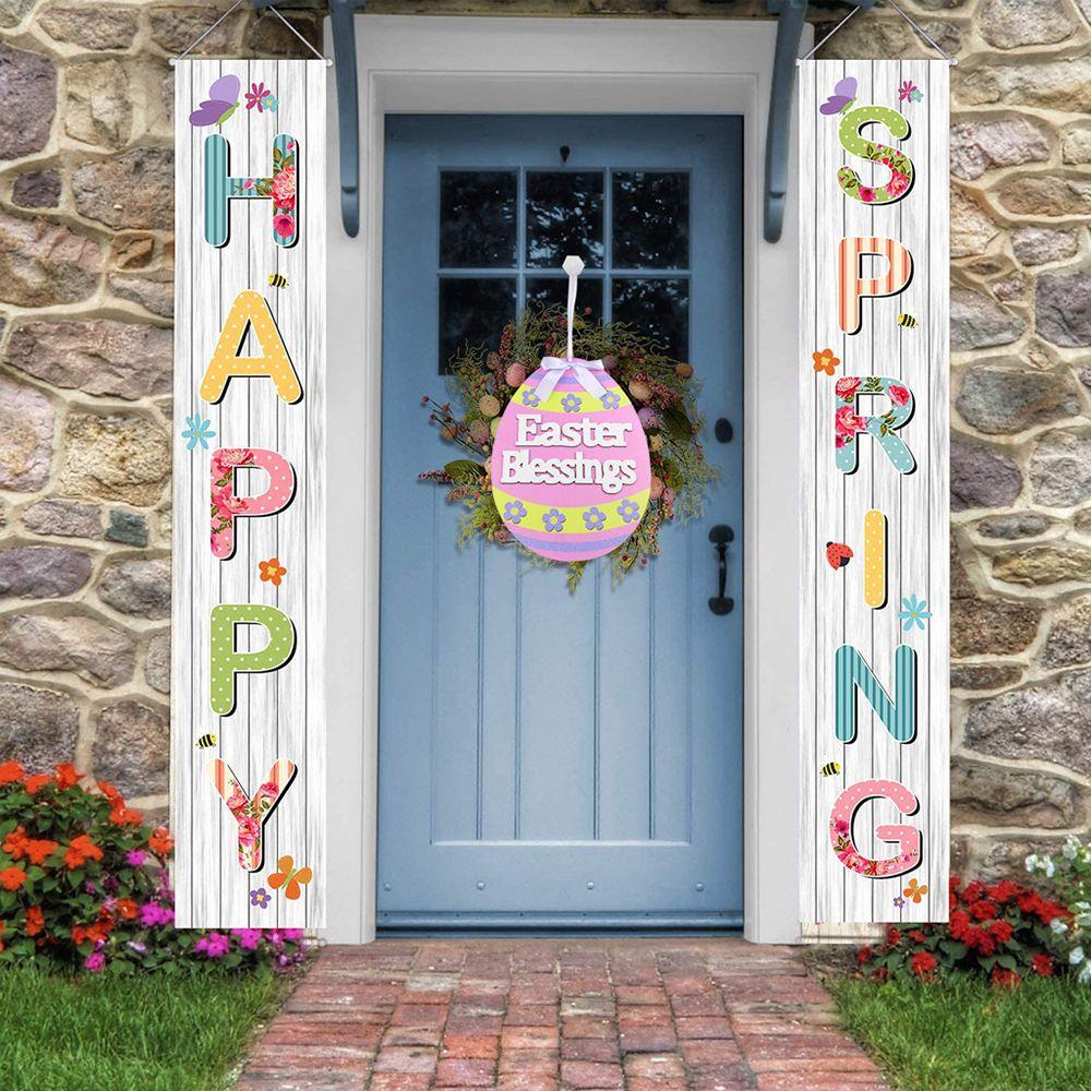 ESPO Thỏ Phục Sinh Bằng Gỗ Treo Trang Trí Sân Vườn