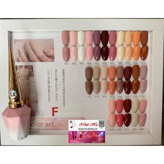 Sét Sơn Gel Kalie 24 Màu Kiểu Mẫu Mới Tinh Khiết Color Art Mãu F - Tặng Kèm bảng màu