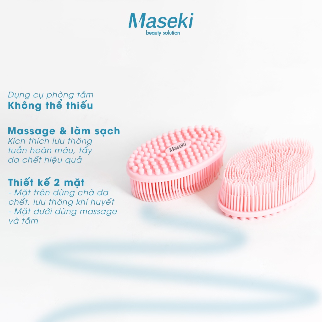 Bàn chải tắm massage cơ thể MASEKI , tẩy da ch.ết và giúp tăng cường lưu thông tuần hoàn máu
