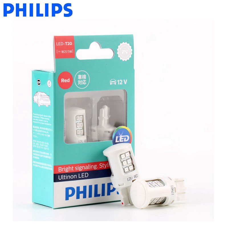 Philips Ultinon LED T10 W5W T15 W16W T16 T20 W21/5W S25 P21/5W P21W Ultinon LED Đèn Tín Hiệu Màu Xanh Trắng Mát