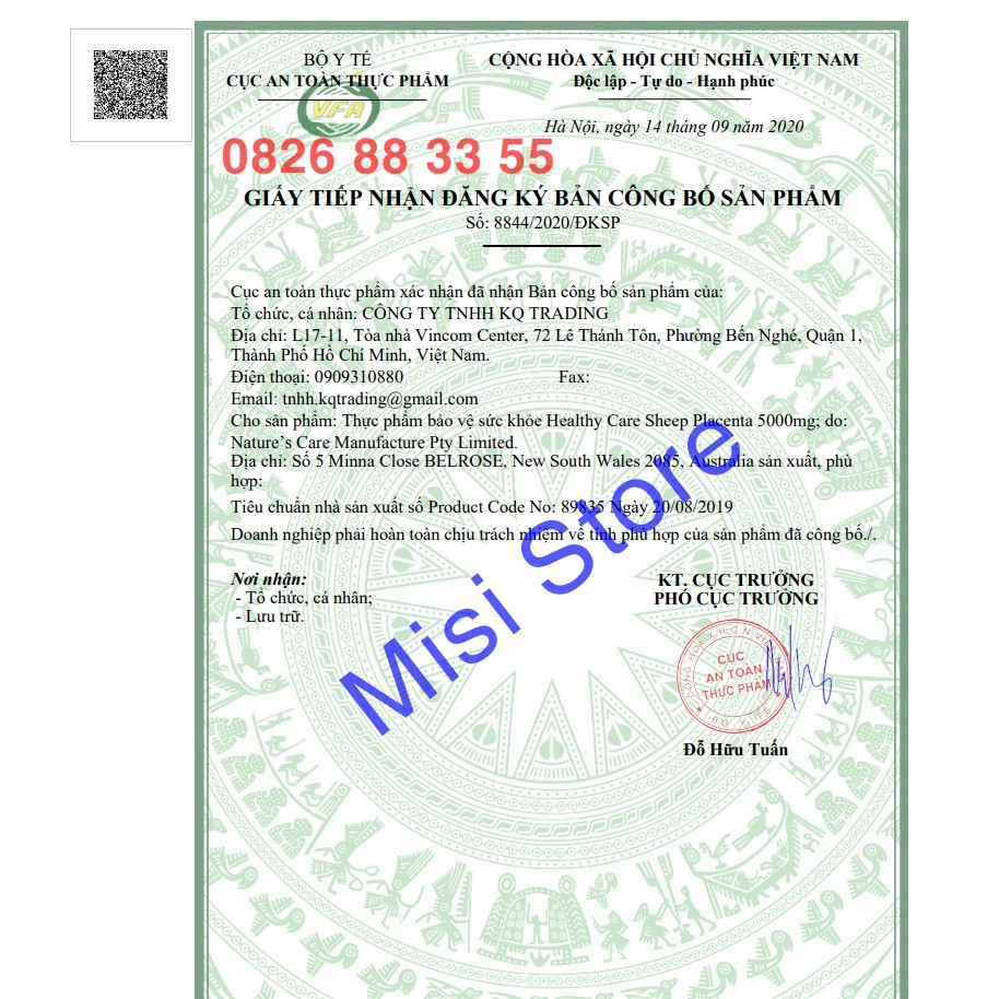 Nhau thai cừu Sheep Placenta 5000mg Healthy Care của Úc, 100 viên, mẫu mới | Thế Giới Skin Care