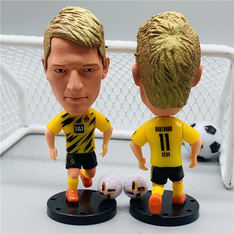 Búp Bê Cầu Thủ Bóng Đá Hoạt Hình Cao 7cm Bundesliga Bayern Lewandowski Sane Costa Muller Alonso Dortmund Sancho Haaland Reus Wolfsburg De Bruyne Collections