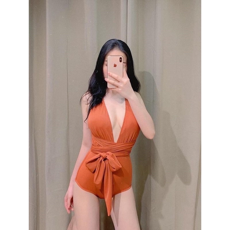 Bikini đồ bơi nữ đi biển 1 mảnh xẻ ngực sexy BIKINI SUNSHINE MS-24