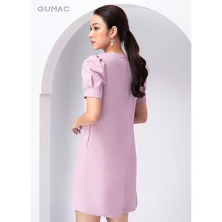 Đầm suông phối nút DA10264 GUMAC