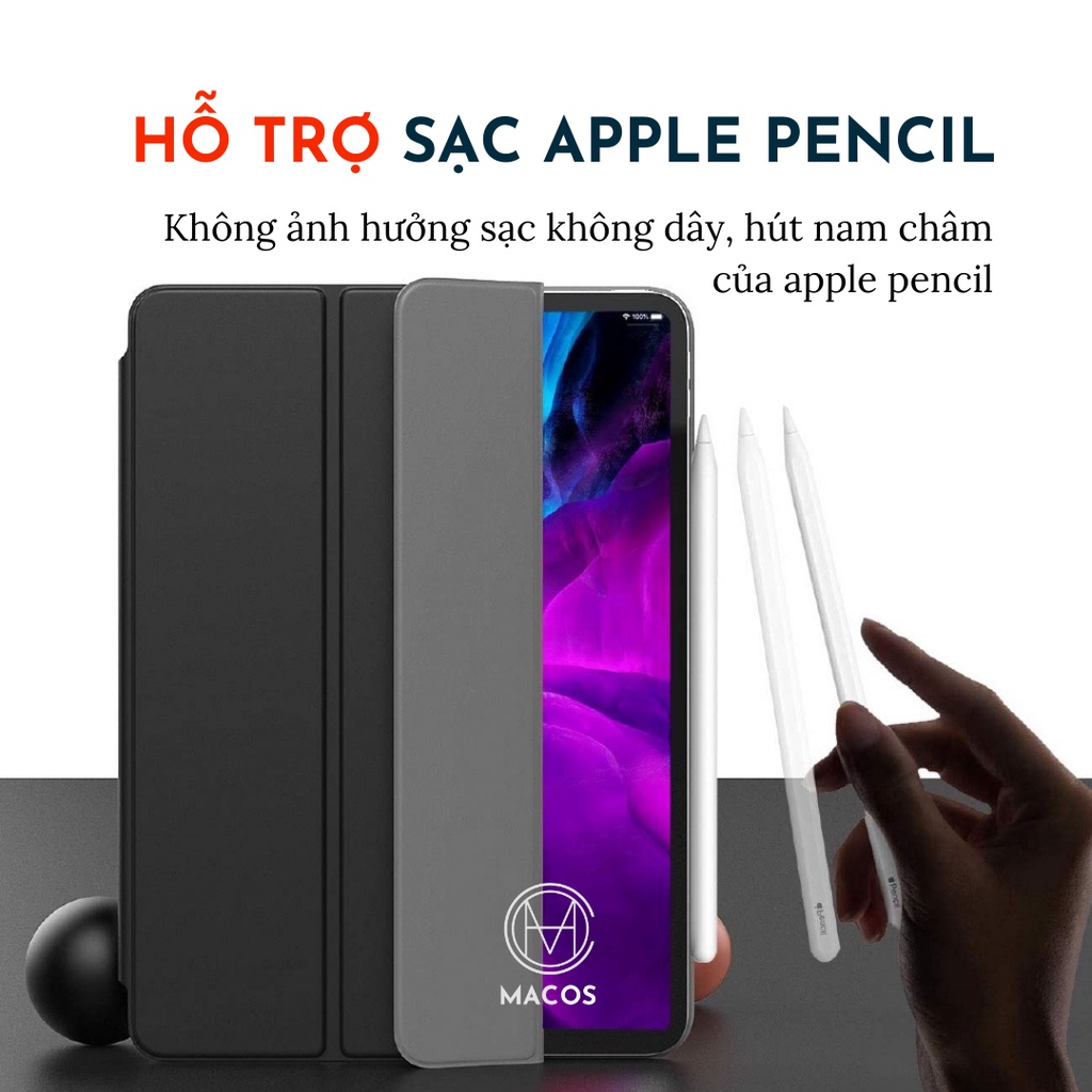 Bao da iPad Pro Magneto Tràn Viền siêu chắc cho cảm giác như không dùng ốp ipad pro 11, air 4 10.9,12.9 inch (AB03)